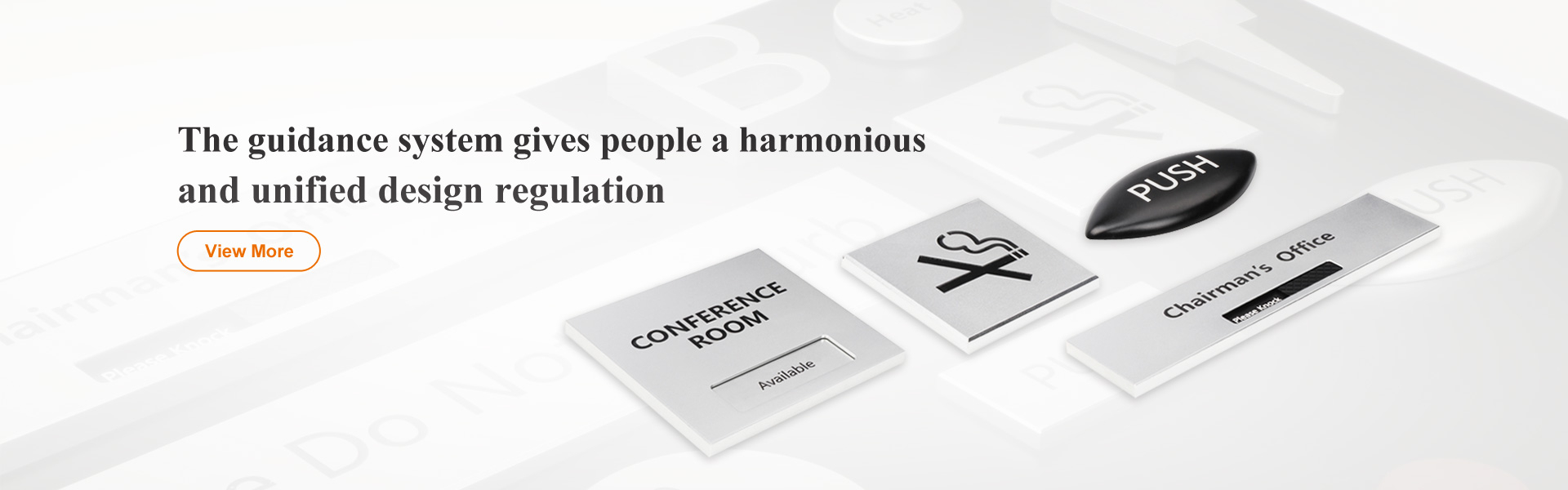 The guidance system gives people a harmonious and unified design regulation